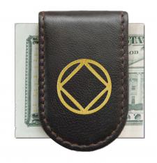 NA Brown with Gold Magnetic Money Clip