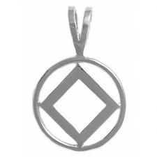 Sterling Silver NA Symbol Pendant Medium Size