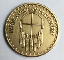 Native American In Recovery Bronze Medallion 