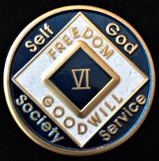 NA Blue Enamel Recovery Medallion