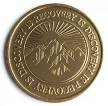 Recovery Is Discovery Bronze Medallion