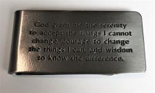 Serenity Prayer Money Clip