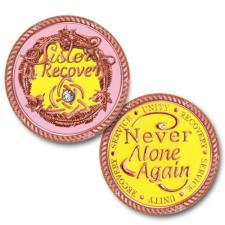 Sisters in Recovery Rose Gold Medallion