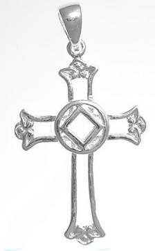 Sterling NA Cross Pendant