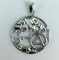 Sterling Silver Tree of Life AA Pendant