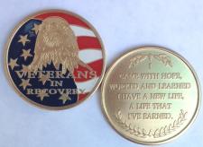 Veterans In Recovery Painted Medallion