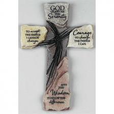 10 Inch Serenity Prayer Resin Wall Cross