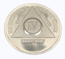 Silver Plated Birthday Recovery Medallion