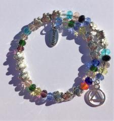 AA Multi Color Wire Wrap Bracelet