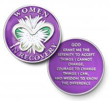 Women in Recovery Purple Coin