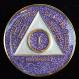 AA Purple Sparkle Medallion